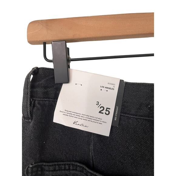 Kancan Womens Black 90s Straight Jeans Pockets Cargo Grunge Size 3 / 25 - Picture 5 of 6